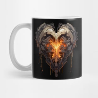 techno heart Mug